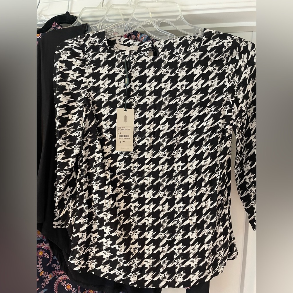 NWT Hobbs London size 2 3/4 sleeve Blouse $165 retail